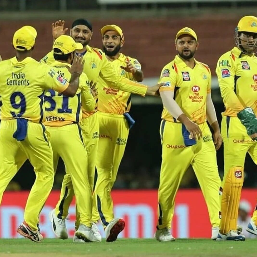 CSK Team celebrating
