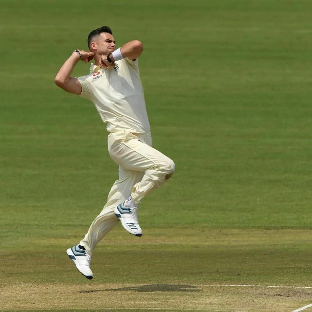 Young cricketer bowling