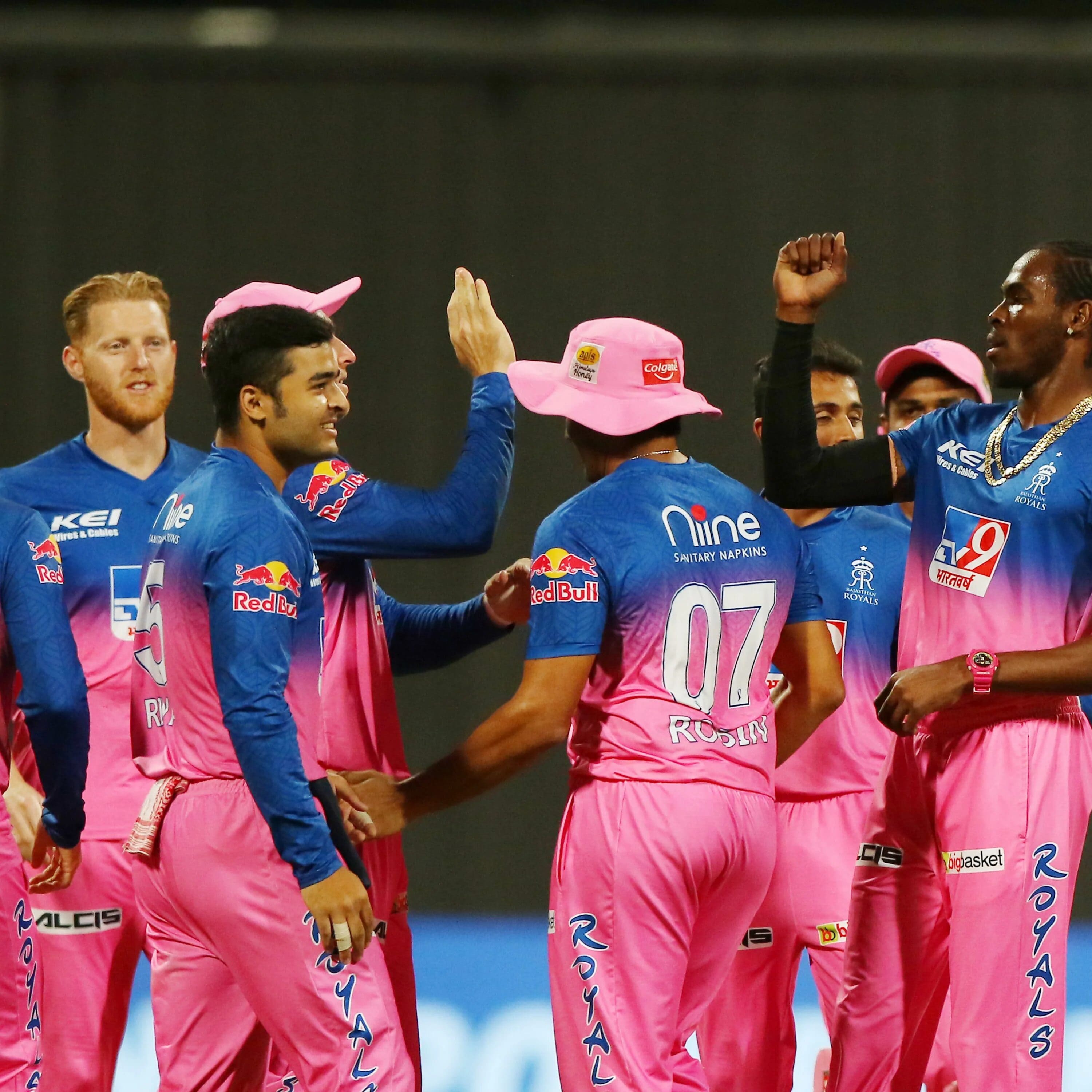 Rajasthan Royals Team celebrating